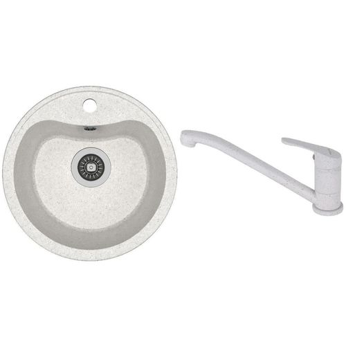 cumpără Chiuvetă bucătărie cu bateria Dr.Gans Dora + SanDonna F 1066 gri în Chișinău 