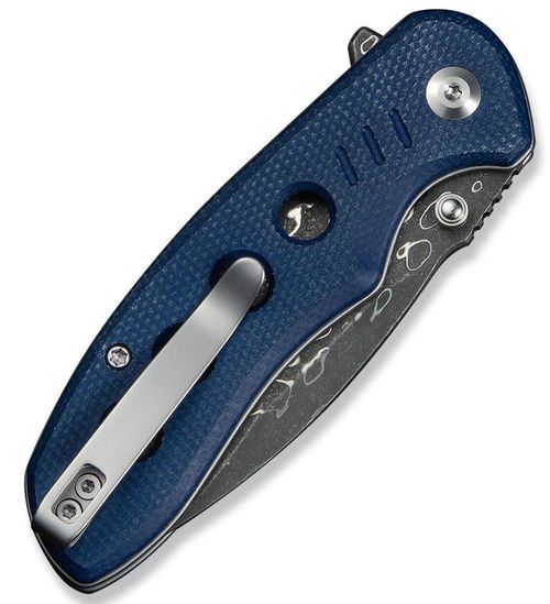 купить Нож походный Civivi C23085B-DS1 Triptych, mâner Canvas Micarta albastru, Button Lock в Кишинёве 