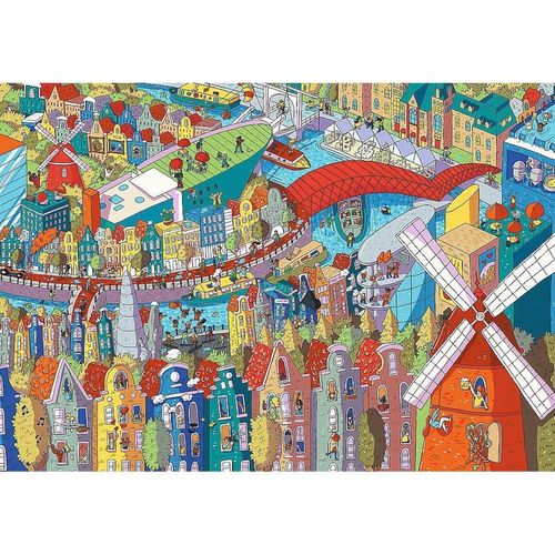 cumpără Puzzle Trefl R25D /15 (10710) 1000 Eye Spy Amsterdam în Chișinău 