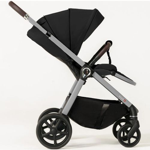 купить Детская коляска DadaPrams Carucior 2in1 Flux Black + Adaptoare в Кишинёве 
