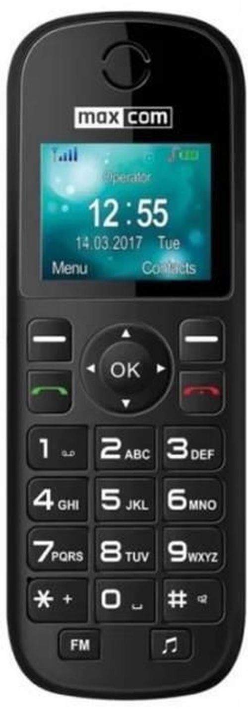 cumpără Telefon fără fir MaxCom MM35D Black în Chișinău 
