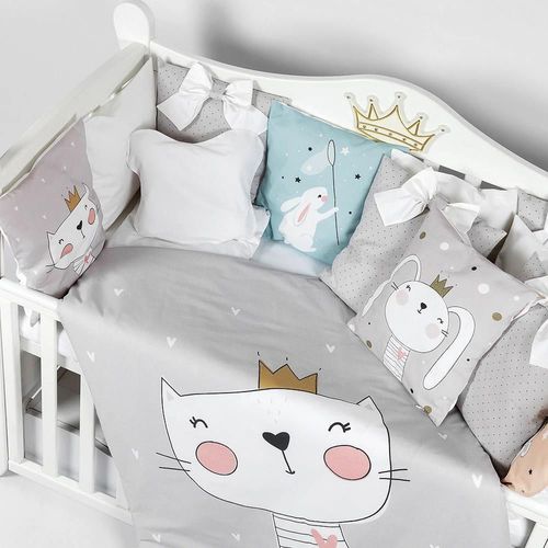 купить Детское постельное белье PernaMea Set lenjerie 8 piese Premium Zoo (PM.105896/5) в Кишинёве 