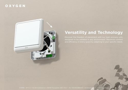 купить Рекуператор O'ERRE Oxygen APP O2 Wi-Fi, 60m3/h, D.160, 93% в Кишинёве 