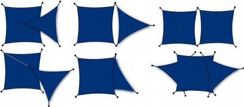 купить Навес Jumi OM-631441 Pinza de umbra patrata (bleumarin) 3.6x3.6m в Кишинёве 