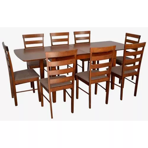 cumpără Set masă și scaune Evelin di Costacurta стол HV-27V Burnish Oak + 8 стульев GLORIA Burnish Oak/Ekea12 Dark Brown în Chișinău 