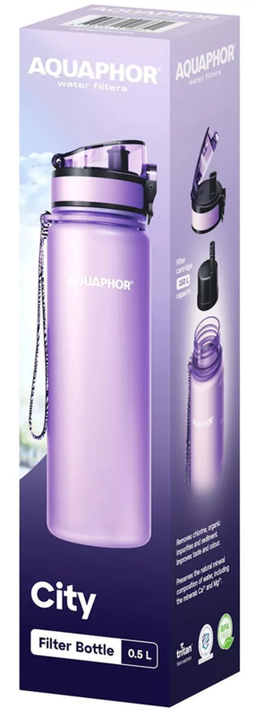 cumpără Sticlă apă Aquaphor Set City digital lavender 500ml + cartus City 2buc în Chișinău 