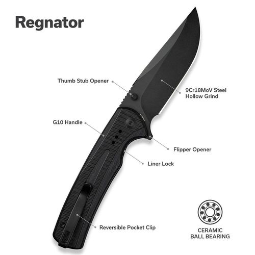 купить Нож походный Sencut S24057-1 Regnator, G10, Liner Lock в Кишинёве 