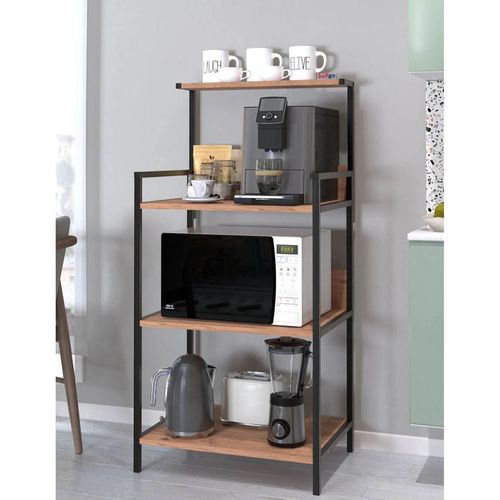 cumpără Etajeră Nex Home Bucatarie, 3 nivele, 63x47x129 cm, Stejar (28-01-02) în Chișinău 