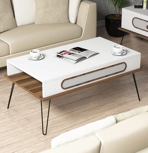 купить Журнальный столик Trendy Экол, белый 105x45x56 см в Кишинёве 