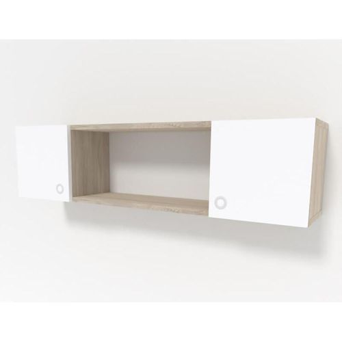 купить Полка декоративная Smartex (13403) RD6 Alb+Stejar deschis в Кишинёве 