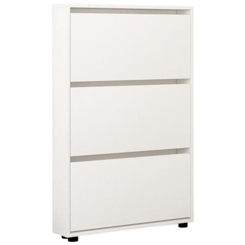 купить Полка для обуви Mobildor-Lux Leo Slim 90x16x125H cm White в Кишинёве 