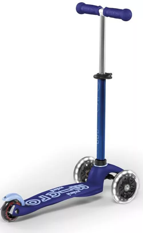 купить Самокат Micro MMD142 Mini Deluxe LED Blue в Кишинёве 