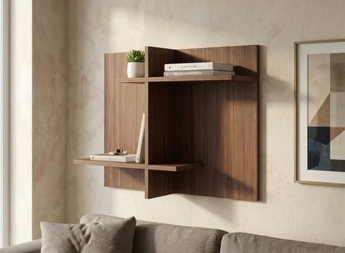купить Полка декоративная Fabrik Home Tetris 1 (840x600x250) Орех каменный в Кишинёве 