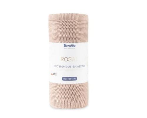 cumpără Lenjerie de pat pentru copii Sensillo 43472 Плед Rosal 80x100 Dusty Pink în Chișinău 