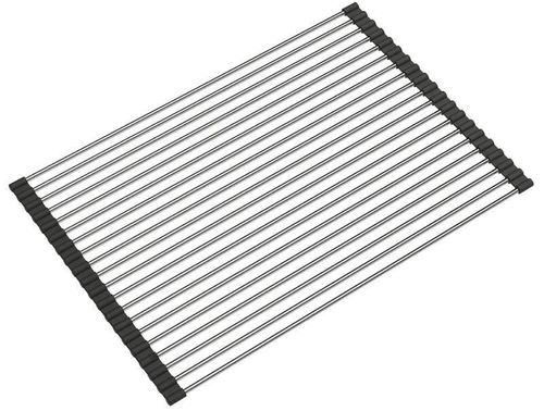 купить Сушка для посуды Helika-AquaSanita RM-3549 Stainless Steel + Silicone (Roll-Up Dish Drying Rack) в Кишинёве 