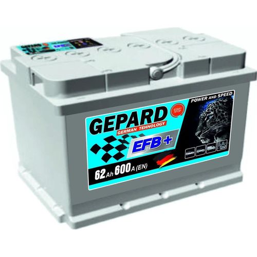 cumpără Acumulator auto Gepard Silver 62 AH EFB START STOP 600A (240x175x189) în Chișinău 