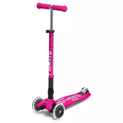 cumpără Trotinetă Micro MMD096 Maxi Deluxe Foldable LED Shocking Pink în Chișinău 