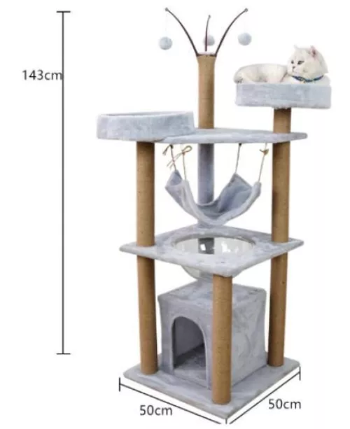 купить Игровой центр для кошек miscellaneous Cat Tree 015 Grey в Кишинёве 