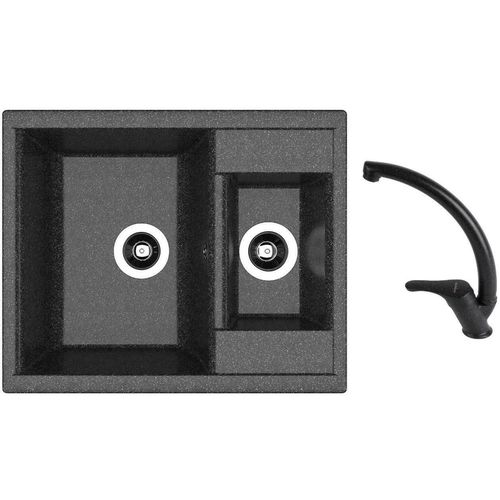 cumpără Chiuvetă bucătărie cu bateria Dr.Gans Astra 620K + SanDonna F 1069 negru în Chișinău 