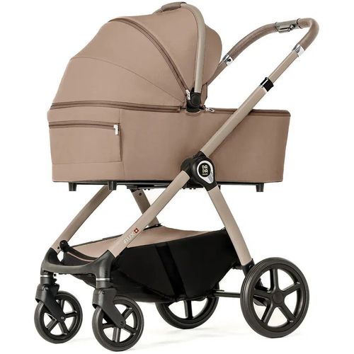 купить Детская коляска DadaPrams Carucior 2in1 Flux Beige + Adaptoare в Кишинёве 