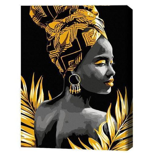 cumpără Tablou pe numere BrushMe BSB0013FC (fără cutie) Femeie din Africa în Chișinău 