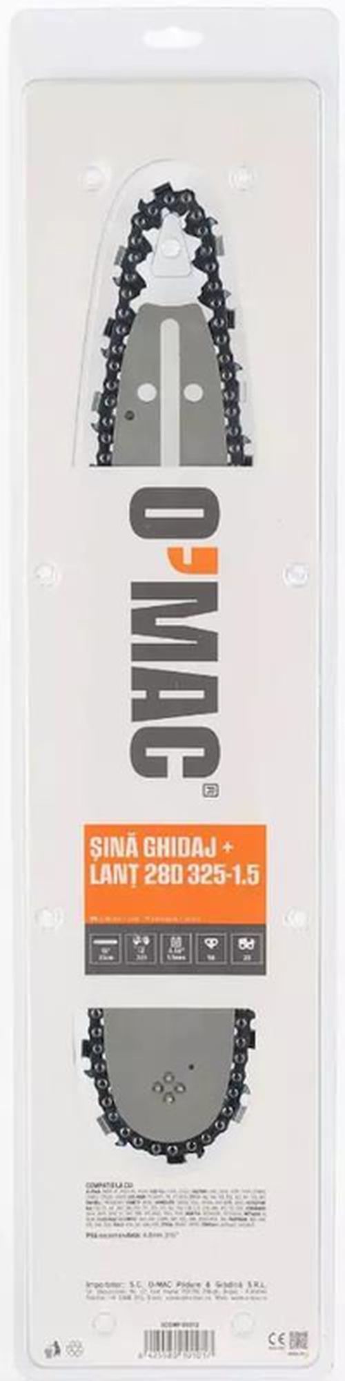 cumpără Accesoriu pentru fierăstrăie O'MAC Șină de ghidare și lanț pentru ferăstrău cu lanț 28D 325-1.5 în Chișinău 