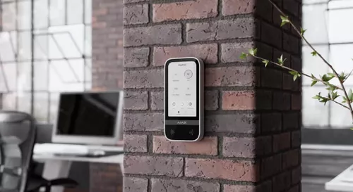купить Аксессуар для систем безопасности Ajax KeyPad TouchScreen (8EU) ASP white в Кишинёве 