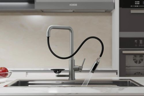 cumpără Bateria bucătărie Backer KIT 3249PF Satin în Chișinău 