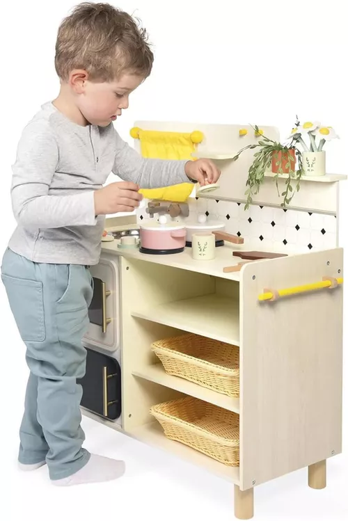 купить Игрушечная кухня и посуда Janod J06642 Bucatarie din lemn Grande Cuisine в Кишинёве 