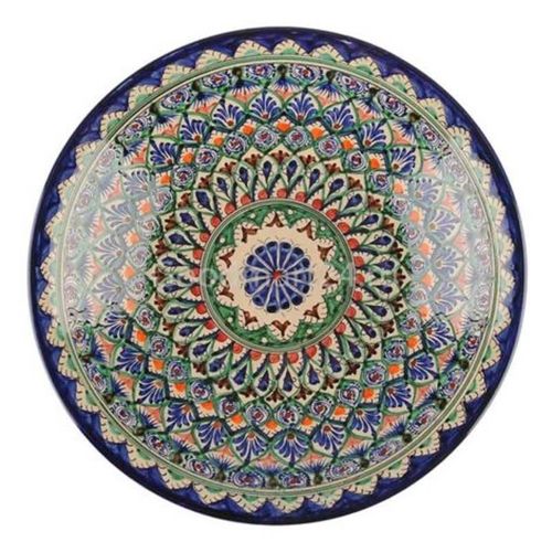 cumpără Farfurie Rishtan Ceramic Lyagan Mehrob 28cm, pictata manual, ceramica în Chișinău 