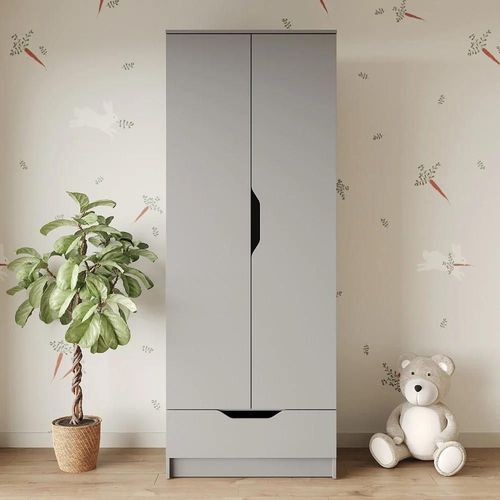 cumpără Dulap pentru copii MebelStar LILU 2D1S 80x50x210 Grey (MBS-1406) în Chișinău 