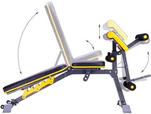 купить Скамья для силовых упражнений HMS Premium LS3061 (Black/Yellow) в Кишинёве 