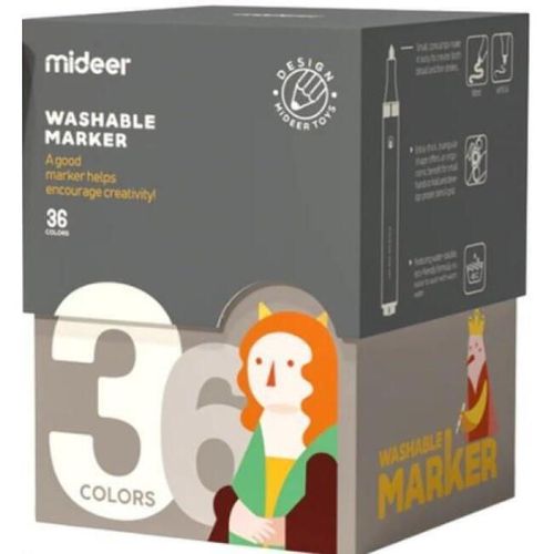 купить Набор для творчества Mideer MD4167 Set carioci lavabile, 36 culori в Кишинёве 