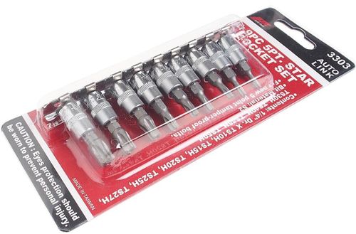 cumpără Set de tubulare, bite, duze JTC JTC-3303 Набор насадок TORX 5-гранных 1/4" TS10H-TS50H, 9 штук în Chișinău 