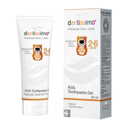 купить Зубная паста Dentissimo A04010 Kids Caramel aroma, 50ml в Кишинёве 