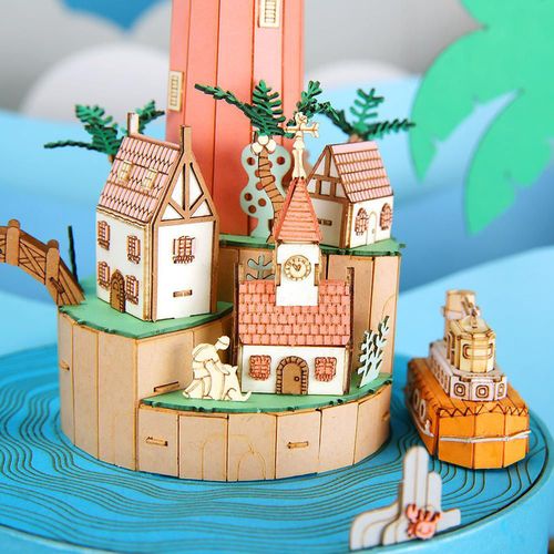 купить Конструктор Cubik Fun DK1802 3D Puzzle MUSIC BOX SUMMER ISLAND в Кишинёве 