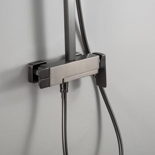 cumpără Panou de duș Frap F 2490-9 cu bara dus Alama Grafit în Chișinău 