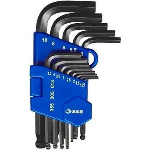 купить Набор ручных инструментов S&R 365305013 Набор шестигранных ключей Cr-V (13 шт.) в Кишинёве 