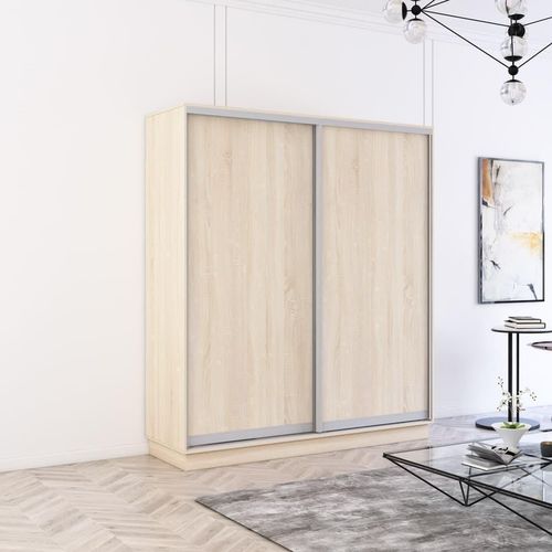 cumpără Dulap Mobildor-Lux Fox uși glisante din PAL (170x60x230H cm) Sonoma în Chișinău 