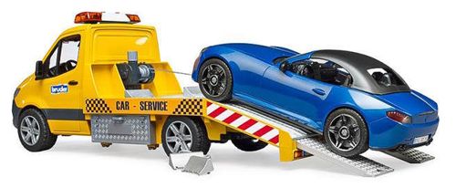 купить Машина Bruder 2675 BD Автомобильный транспорт Mercedes Benz Sprinter с автомобилем, 49497 в Кишинёве 