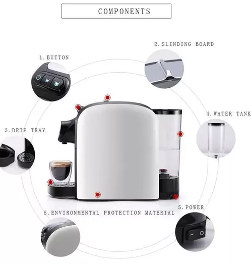 купить Кофемашина капсульная The Coffy Way Nosy white +120 capsule +filtru anticalcar +24 capsule в Кишинёве 