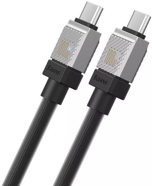 cumpără Cablu telefon mobil Baseus CAKW000301 CoolPlay Series Type-C to Type-C 5A 100W 2m, Black în Chișinău 