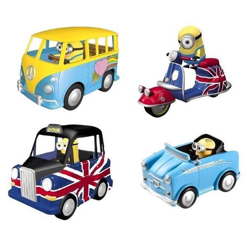 купить Машина miscellaneous MO53203 Set de joc din 4 mașinuțe Minionii в Кишинёве 