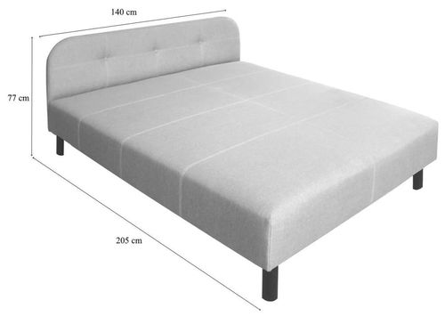 купить Кровать Modern Luciana Alaska 08 140x200 (Gray) в Кишинёве 