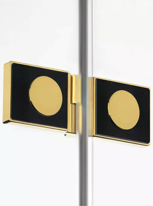 cumpără Cabină de duș New Trendy Avexa Gold brushed Rectangular R 100x100x200 Hinged EXK-1759 în Chișinău 