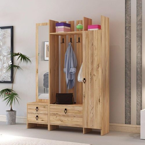 cumpără Mobilă pentru antreu Trendy Last Mirror, Pinul Atlantic, 137x180x33cm (GTR005922) în Chișinău 