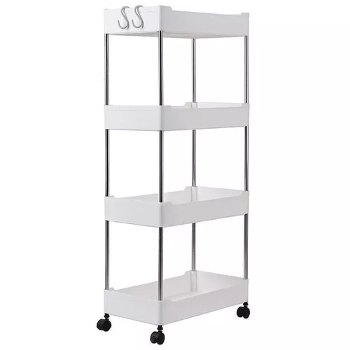 купить Этажерка miscellaneous RM36 Organizer pe rotile 88x36.6x11.7cm, plastic, alb в Кишинёве 