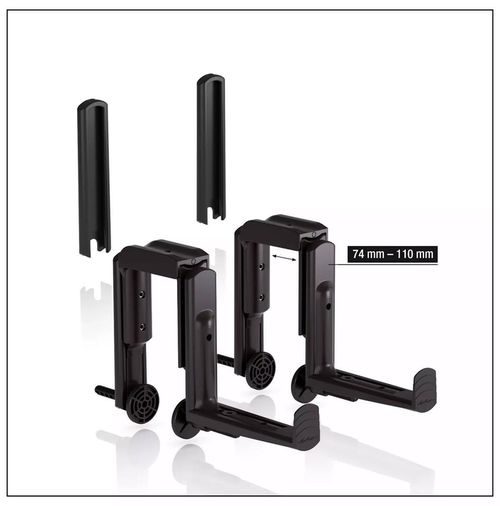 cumpără Suport pentru flori Lechuza Brackets Balconera Wall Black în Chișinău 