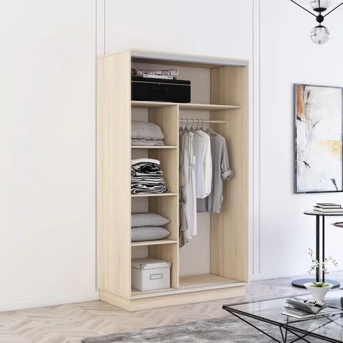 купить Шкаф Mobildor-Lux Fox uși glisante din PAL (160x60x210H cm) Sonoma в Кишинёве 