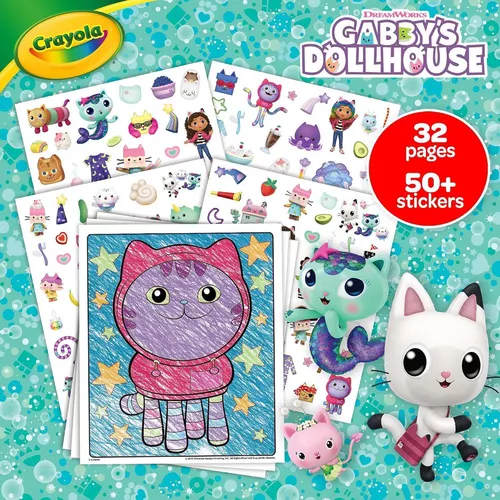 купить Набор для творчества Crayola 04-7025G Color&Sticker Book GD в Кишинёве 